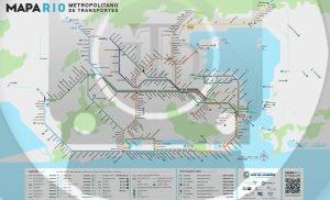 Mapa Rio Metropolitano de Transportes