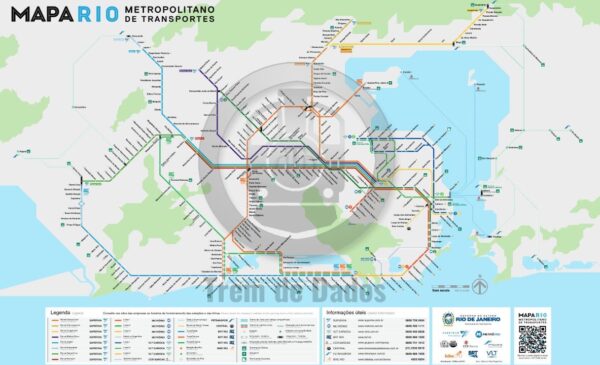 Metrô Rj Mapa Rio Metropolitano de Transportes - Trem de Dados