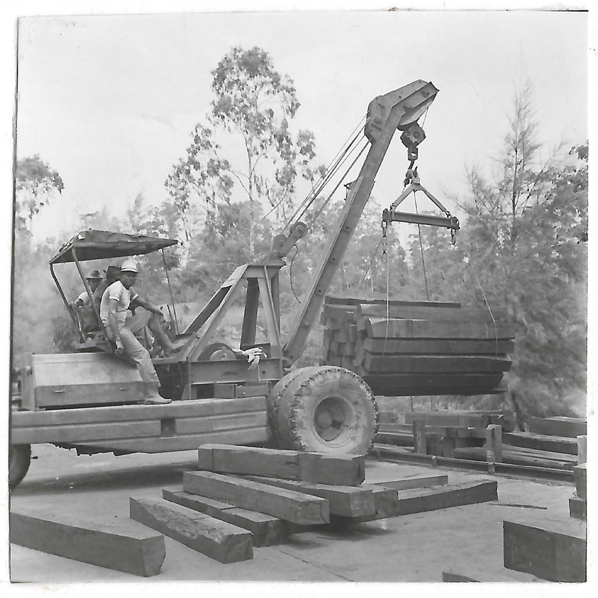 Usina de dormentes na Fazenda União