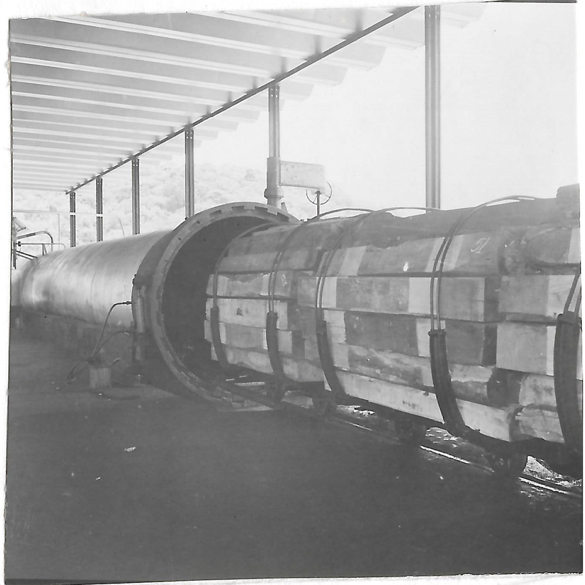 Usina de dormentes na Fazenda União