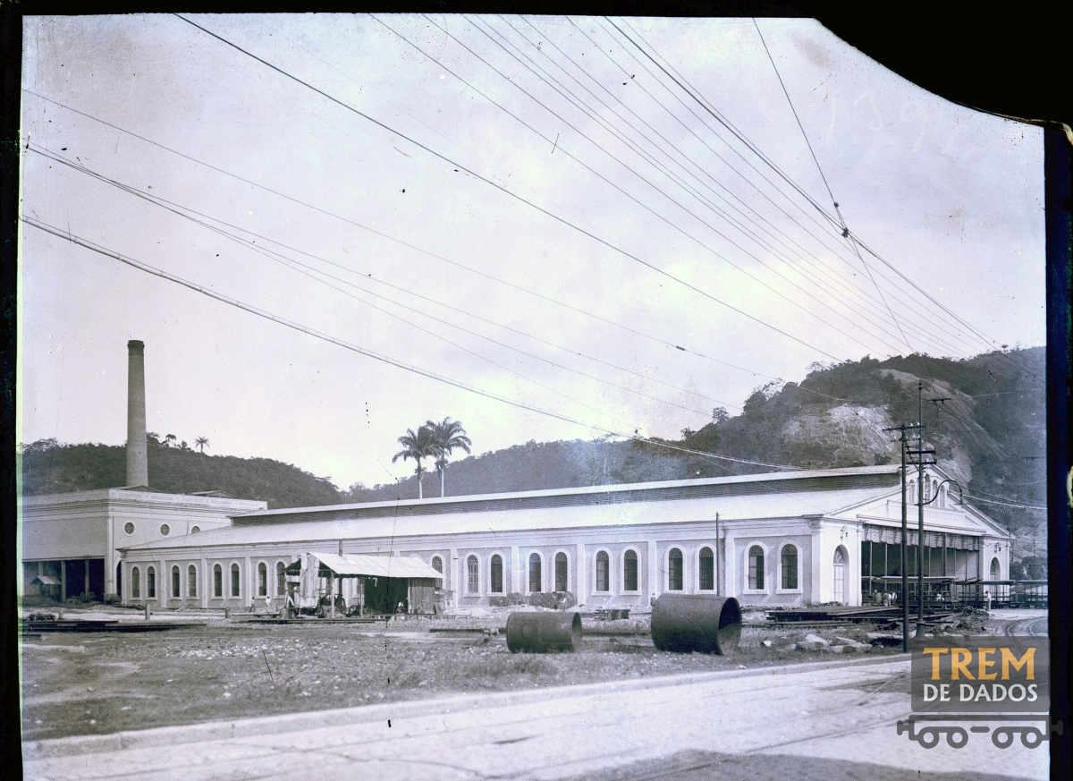 Usina e oficinas de Bondes da Cia. Cantareira Viação Fluminense