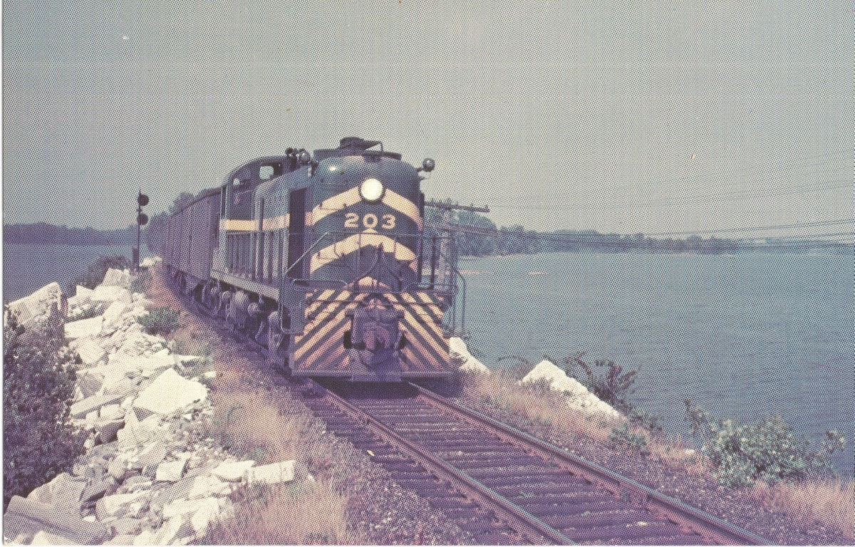Alco RS-3 cruzando o Lake Champlain 🇺🇸