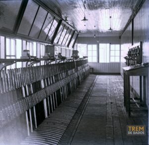 Alavancas da cabine da estação Barão de Mauá