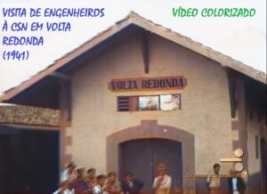 Visita de engenheiros à CSN, em Volta Redonda (1941) (vídeo colorizado por IA)