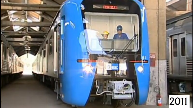 Testes dos novos trens chineses da Supervia (2011)