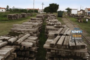 Dormentes na estação São Pedro da Aldeia (1961)