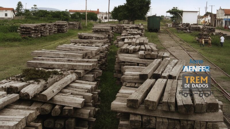 Dormentes na estação São Pedro da Aldeia (1961)