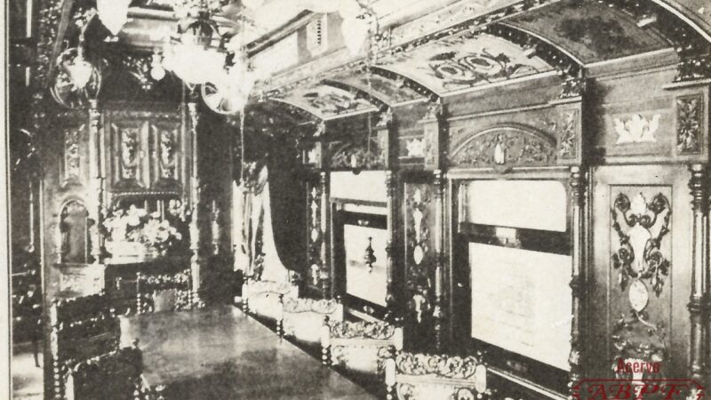Interior do Expresso Noturno Rio de Janeiro – São Paulo (1914)