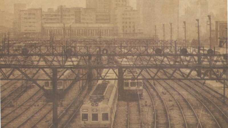 TUEs no pátio da estação Dom Pedro II / Central do Brasil