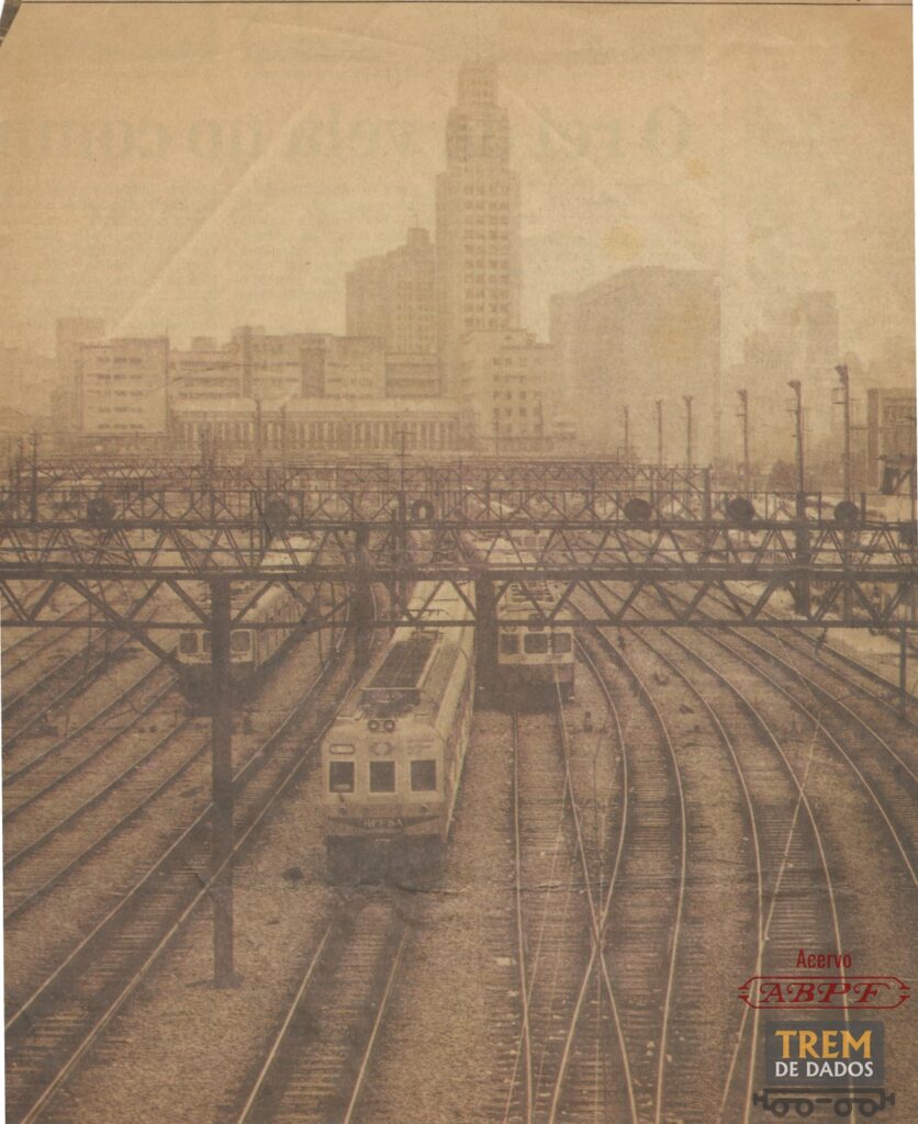 TUEs no pátio da estação Dom Pedro II / Central do Brasil - ABPF-RJ