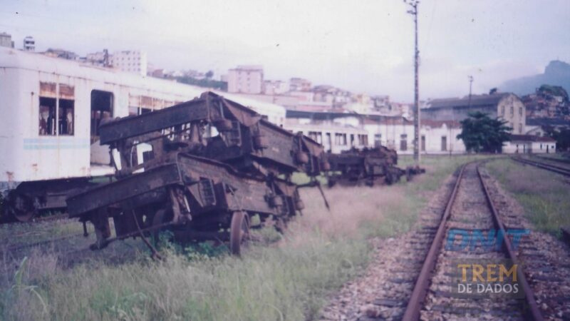 Pátio da estação de cargas e Oficinas de Praia Formosa