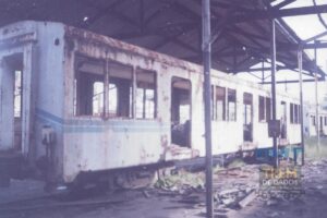 Pátio da estação de cargas e Oficinas de Praia Formosa