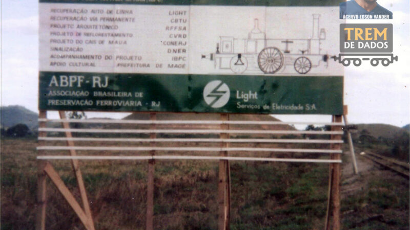 Placa da Estrada de Ferro Mauá (ABPF-RJ e Light)