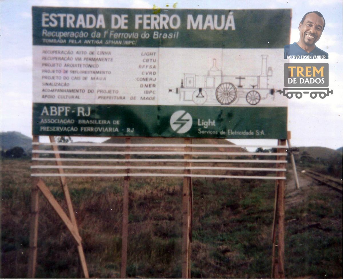 Placa da Estrada de Ferro Mauá (ABPF-RJ e Light)