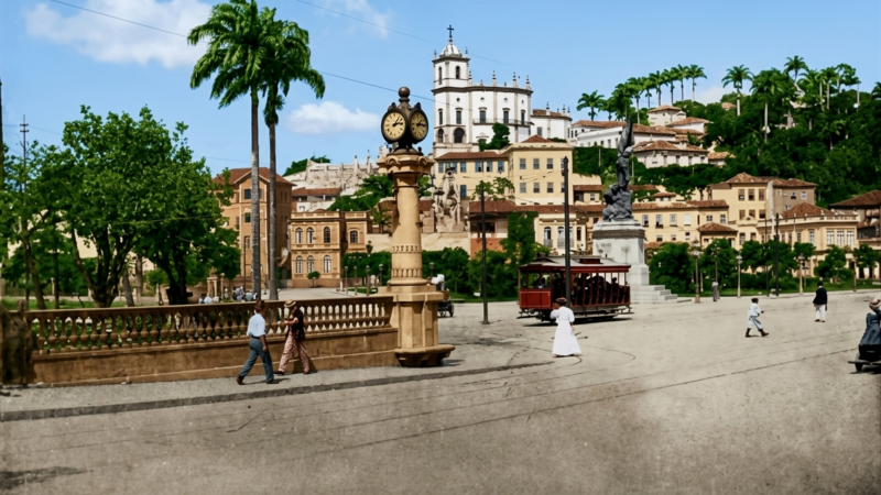 Relógio da Glória e Bonde