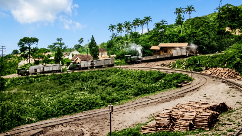 Estação Meio da Serra e desvio para a Fábrica Cometa