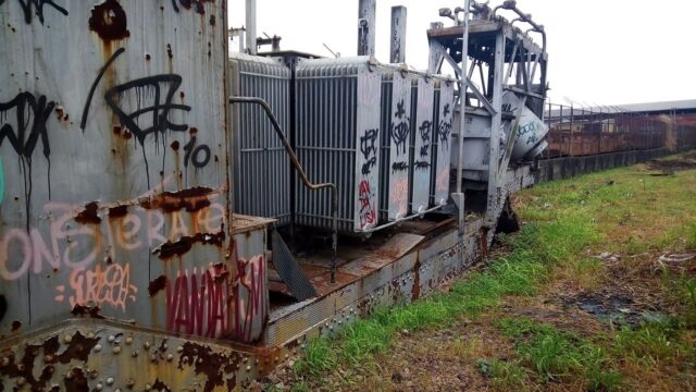 Subestação Móvel de energia, desativada em Deodoro - Imagem: Rogério Horácio