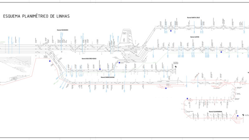 Esquema Planimétrico de Linhas da Supervia (2012/2016)