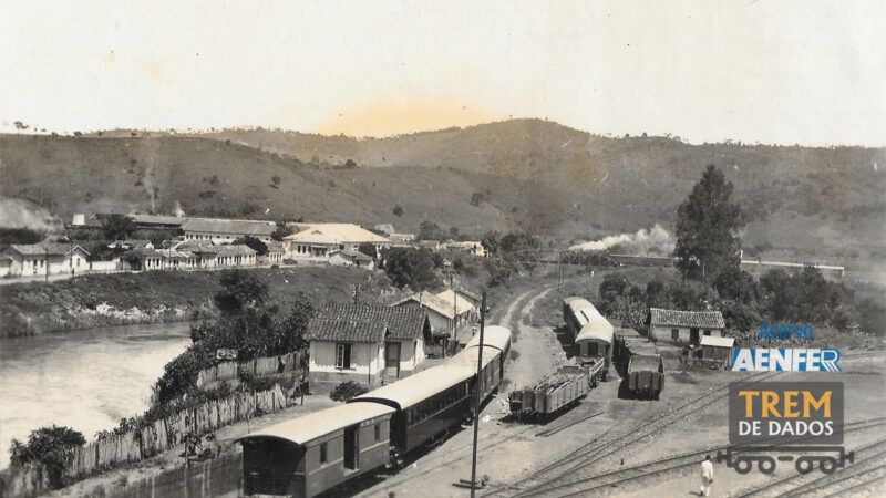 Pátio da estação Soledade de Minas (1936)