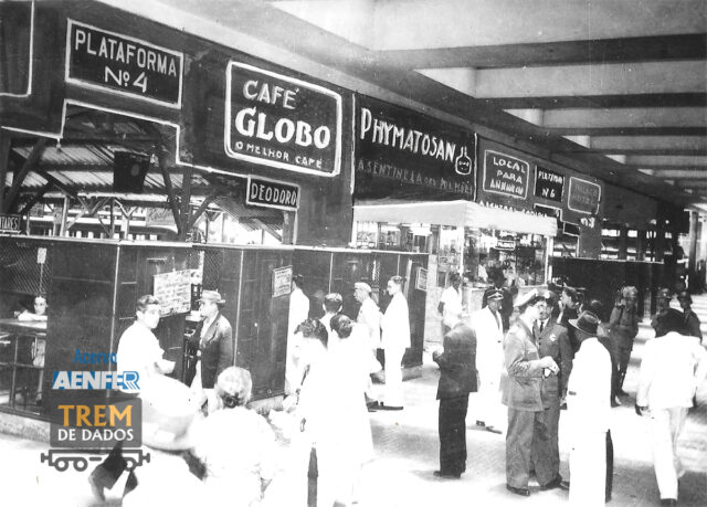 Comércio na estação Dom Pedro II (Década de 1940)