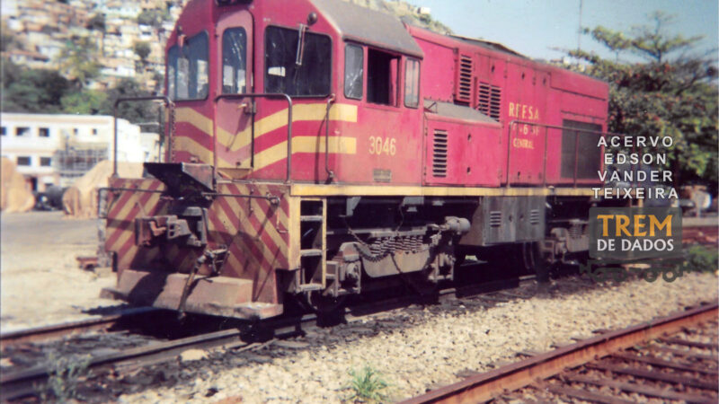 Locomotiva GE U6B número 3046 – RFFSA