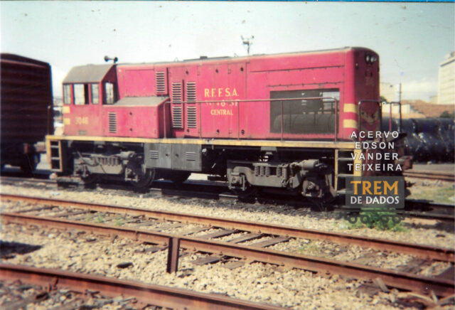 Locomotiva GE U6B número 3046 – RFFSA