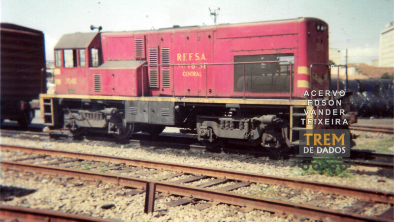 Locomotiva GE U6B número 3046 – RFFSA