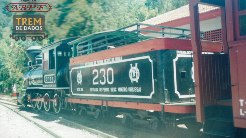 Locomotiva 230 no SESC Grussaí, São João da Barra – RJ