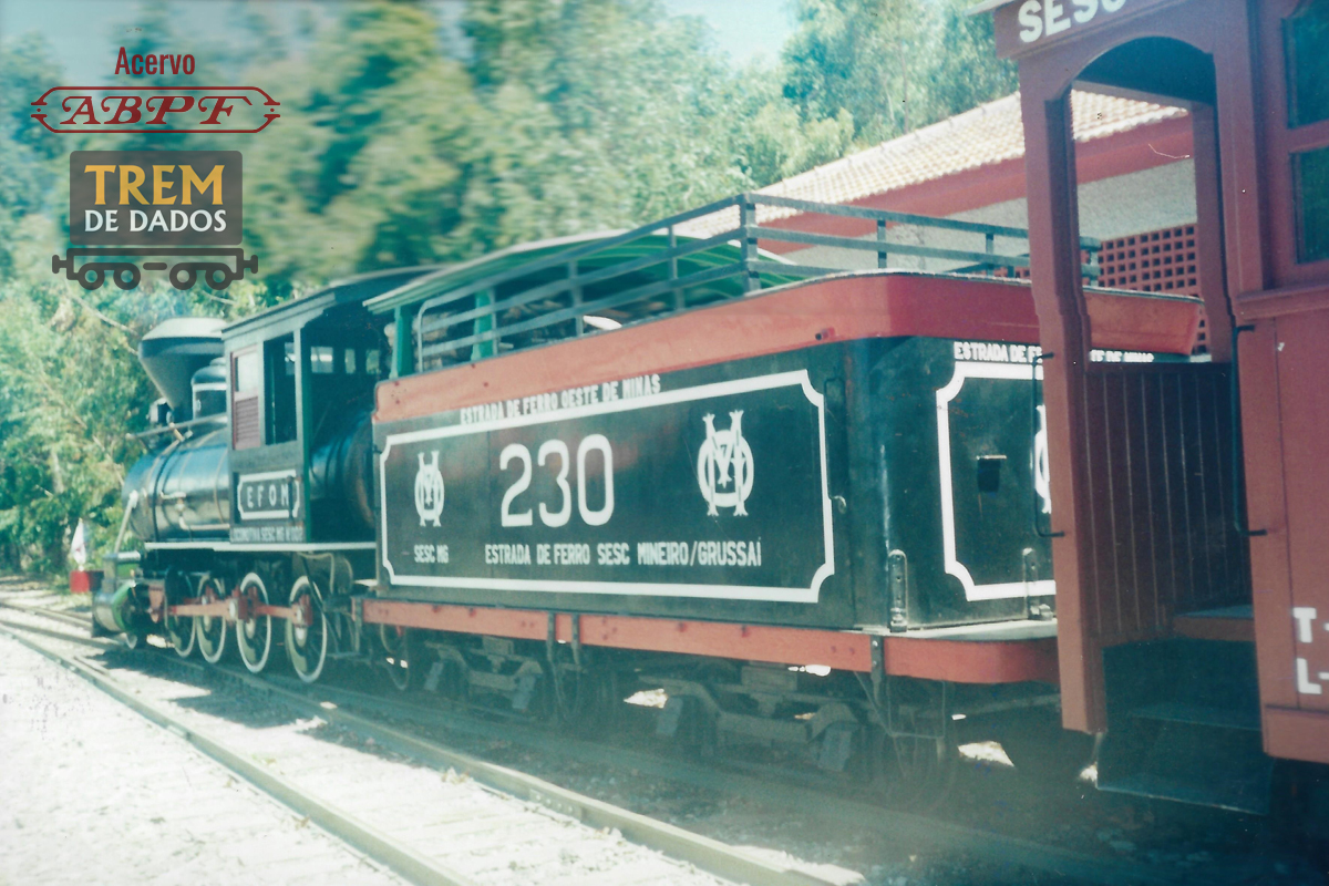 Locomotiva 230 no SESC Grussaí, São João da Barra – RJ