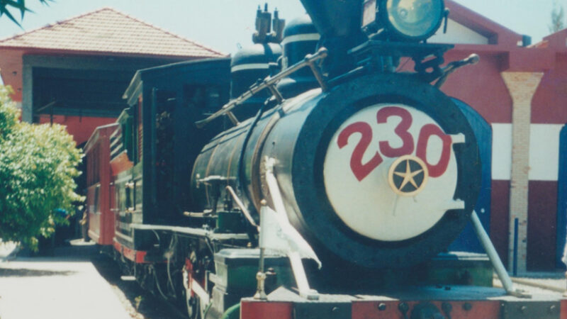 Locomotiva 230 no SESC Grussaí, São João da Barra – RJ